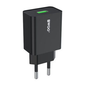 BWOO sieninis įkroviklis CDA249 5V 2,4A USB-A, juodas - Image 2