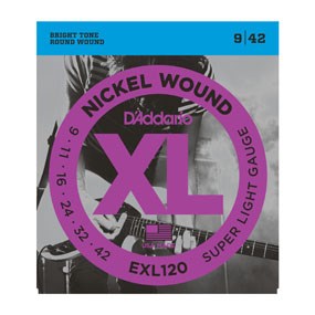 D'Addario EXL120 - elektrinės gitaros stygos (9–42)