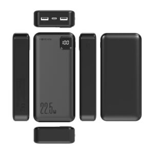 Forever išorinė baterija TB-300L PD QC 22,5W 20000 mAh juoda - Image 3