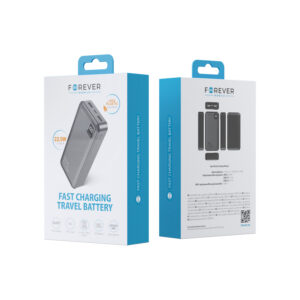 Forever išorinė baterija TB-300L PD QC 22,5W 20000 mAh juoda - Image 11