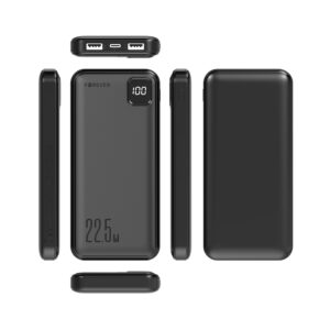 Forever išorinė baterija TB-300M PD QC 22,5W 10000 mAh juoda - Image 3