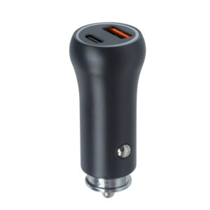 Setty automobilinis įkroviklis USB-A + USB-C 20W CC-AC-201 juodas - Image 2