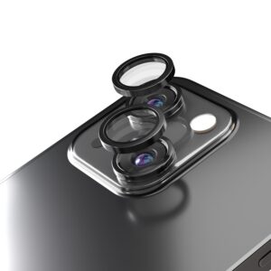 Etteri kameros objektyvo apsauga, skirta Apple iPhone 13 / 13 Mini, juoda