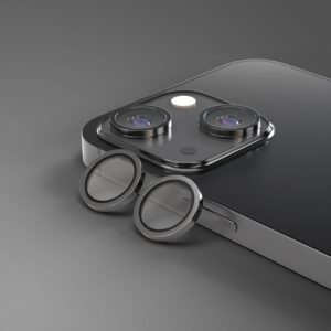 Etteri kameros objektyvo apsauga, skirta Apple iPhone 13 / 13 Mini, juoda - Image 3