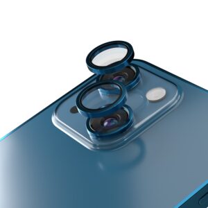 Etteri fotoaparato objektyvo apsauga, skirta Apple iPhone 13 / 13 Mini, jūros mėlyna