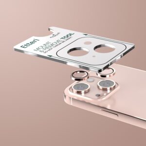 Etteri kameros objektyvo apsauga, skirta Apple iPhone 13 / 13 Mini, rožinė - Image 4