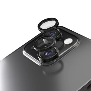 Etteri kameros objektyvo apsauga, skirta Apple iPhone 14 / 14 Plus, juoda