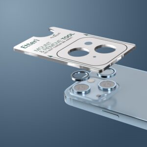 Etteri kameros objektyvo apsauga, skirta Apple iPhone 14 / 14 Plus, mėlyna - Image 4