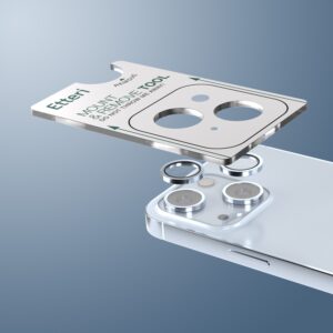 Etteri kameros objektyvo apsauga, skirta Apple iPhone 15 / 15 Plus, mėlyna - Image 4