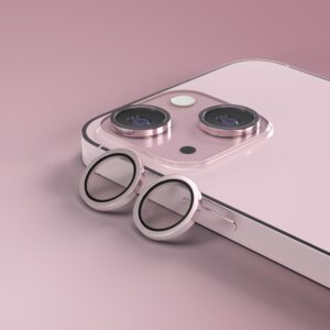 Etteri kameros objektyvo apsauga, skirta Apple iPhone 15 / 15 Plus, rožinė - Image 3