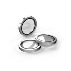 Etteri kameros objektyvo apsauga, skirta Apple iPhone 15 Pro / 15 Pro Max, titano pilka - Image 2