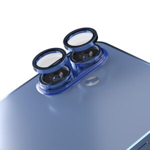 Etteri kameros objektyvo apsauga, skirta Apple iPhone 16 / 16 Plus, mėlyna