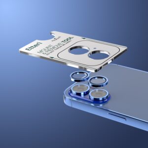 Etteri kameros objektyvo apsauga, skirta Apple iPhone 16 / 16 Plus, mėlyna - Image 4