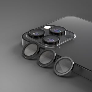Etteri kameros objektyvo apsauga, skirta Apple iPhone 16 Pro / 16 Pro Max, juoda - Image 3