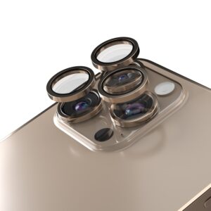 Etteri fotoaparato objektyvo apsauga, skirta Apple iPhone 16 Pro / 16 Pro Max, desertinė