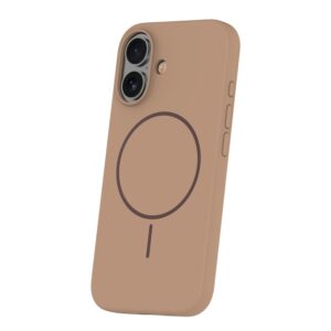 Plonas silikoninis Mag dėklas, skirtas Apple iPhone 16 Pro Max 6,9", rudas - Image 2