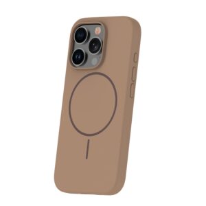 Plonas silikoninis Mag dėklas, skirtas Apple iPhone 16 Pro 6,3" rudas - Image 2