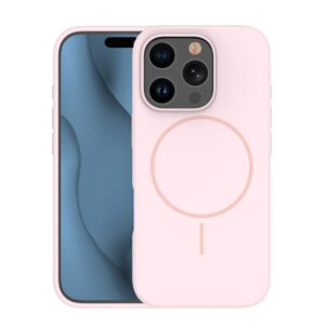 Plonas silikoninis Mag dėklas, skirtas Apple iPhone 17 Air 6,6", šviesiai rožinis