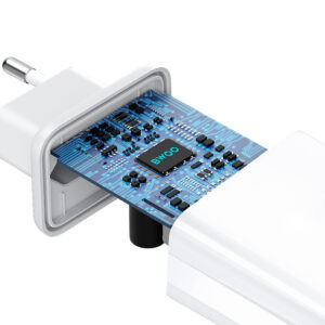 BWOO sieninis įkroviklis CDA182 QC 38W 1x USB-A + 1x USB-C su USB-C į Lightning laidu 1 m juodas - Image 4