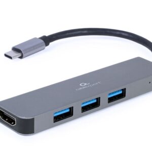 Gembird A-CM-COMBO2-01 USB tipo C 2 viename kelių prievadų adapteris (Hub + HDMI)