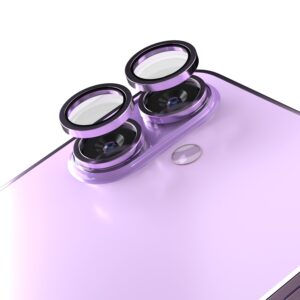 Etteri fotoaparato objektyvo apsauga, skirta Apple iPhone 17, violetinė