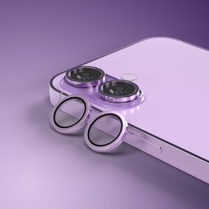 Etteri fotoaparato objektyvo apsauga, skirta Apple iPhone 17, violetinė - Image 2