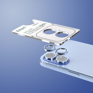Etteri kameros objektyvo apsauga, skirta Apple iPhone 17, mėlyna - Image 3