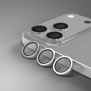 Etteri kameros objektyvo apsauga, skirta Apple iPhone 17 Pro / 17 Pro Max, pilka - Image 2