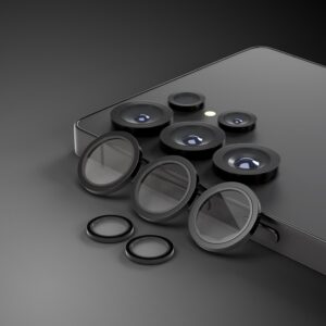 Etteri kameros objektyvo apsauga, skirta Samsung Galaxy S25 Ultra, juoda - Image 2