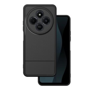 Paprastas Carbon dėklas, skirtas Xiaomi Redmi 14C 4G/ 14C 5G / Redmi A4 / POCO C75, juodas