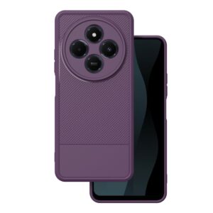 Paprastas anglies pluošto dėklas, skirtas Xiaomi Redmi 14C 4G/ 14C 5G / Redmi A4 / POCO C75, violetinis