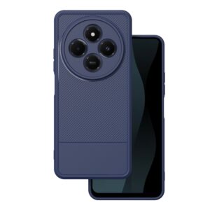 Paprastas anglies pluošto dėklas, skirtas Xiaomi Redmi 14C 4G/ 14C 5G / Redmi A4 / POCO C75, mėlynas