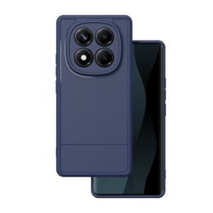 Paprastas Carbon dėklas, skirtas Xiaomi Redmi Note 14 Pro 5G (Global) / Note 14 Pro Plus 5G (Global), mėlynas