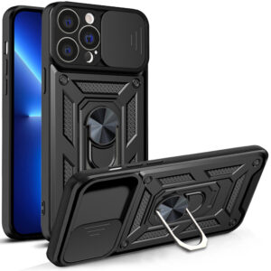 Defender Slide dėklas, skirtas Apple iPhone 13 Pro Max 6,7" juodas