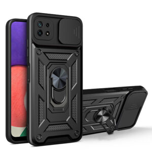 Defender Slide dėklas Samsung Galaxy A22 5G juodas