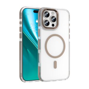 Etteri Icy Mag dėklas, skirtas Apple iPhone 16 Pro 6,3" auksinės spalvos