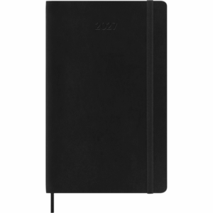 Kalendermärkmik Moleskine 2027 9x14cm, nädal H, pehmed kaaned, must