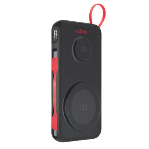 Maxlife belaidė išorinė baterija MXPB-08 10000 mAh magnetinė 3in1 juoda