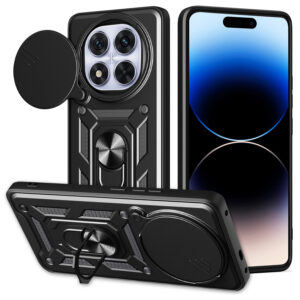 Defender Slide dėklas, skirtas Xiaomi Redmi Note 14 Pro Plus 5G (Global), juodas