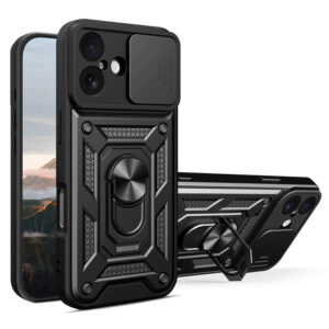 Defender Slide dėklas, skirtas Apple iPhone 17 6,3" juodas