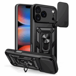 Defender Slide dėklas, skirtas Apple iPhone 17 Pro Max 6,9" juodas