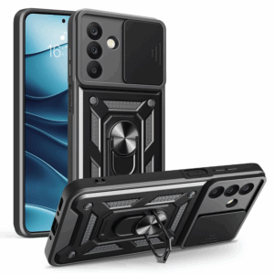 Defender Slide dėklas Samsung Galaxy A17 4G / A17 5G / A26 5G / A18 5G juodas