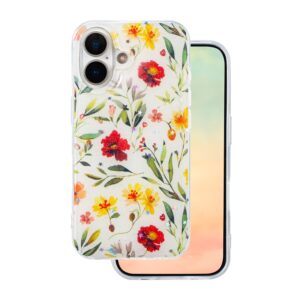 Glow Glam dėklas Apple iPhone 17 6,3" baltas
