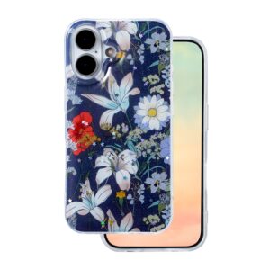 Glow Glam dėklas Apple iPhone 16 6,1" mėlynas