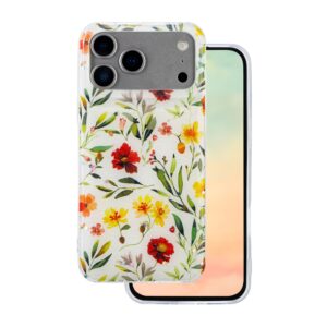 Glow Glam dėklas Apple iPhone 17 Pro Max 6,9" baltas