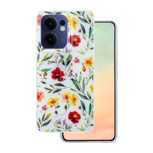 Glow Glam dėklas, skirtas Oppo Reno 13F 5G (Global) / 13FS 5G, baltas