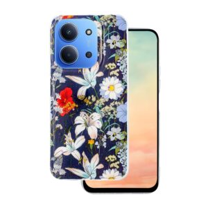 Glow Glam dėklas, skirtas Xiaomi Redmi 15C 4G EU / 15C 5G EU (173.16 x 81.06 x 8.2 mm) mėlynas
