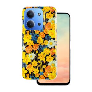 Glow Glam dėklas, skirtas Xiaomi Redmi 15C 4G EU / 15C 5G EU (173.16 x 81.06 x 8.2 mm) oranžinis