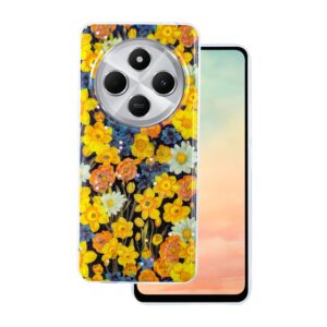 Glow Glam dėklas, skirtas Xiaomi Redmi 14C 4G/ 14C 5G / Redmi A4 / POCO C75, oranžinis