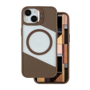 Fusion Mag dėklas, skirtas Apple iPhone 15 6,1" rudas